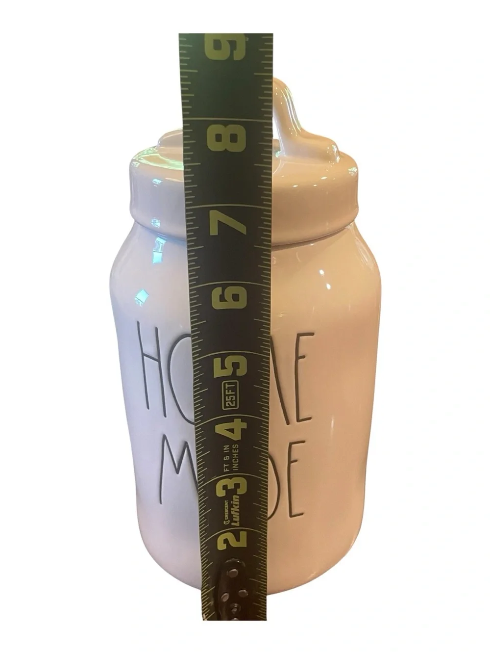 Rae Dunn White Home Made Canister Farmhouse Kitchen Decor Cottagecore Unused
